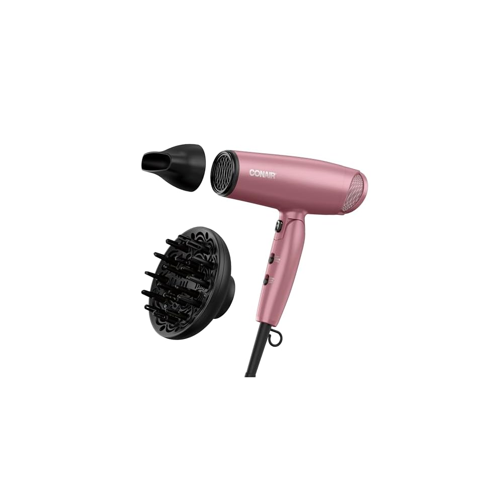 Secador de pelo Conair con difusor y mango plegable