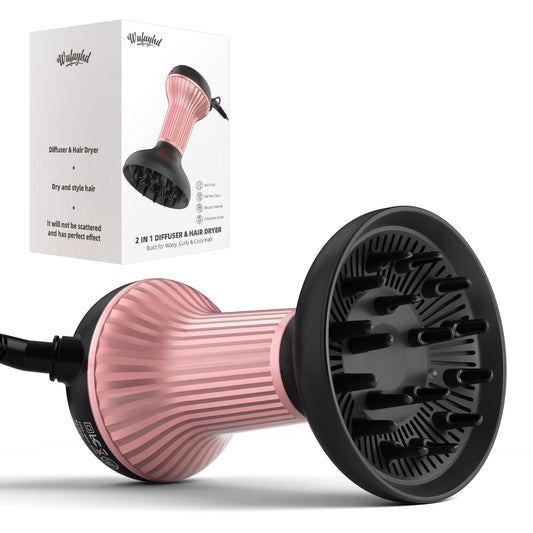 Secador de pelo con difusor para cabello rizado