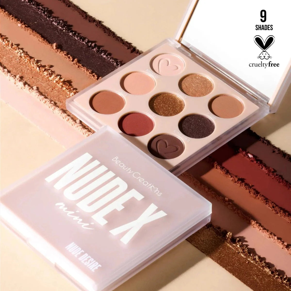 Beauty Creations Paleta de Sombras mini Nudex Nude Disire