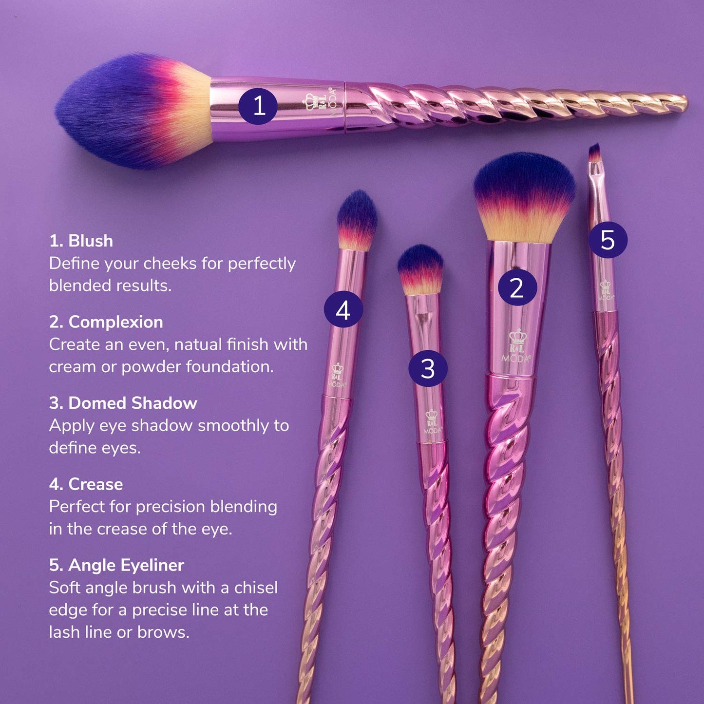 Set De Brochas Moda Mythical