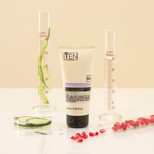 Gel exfoliante enzimático cosmético
